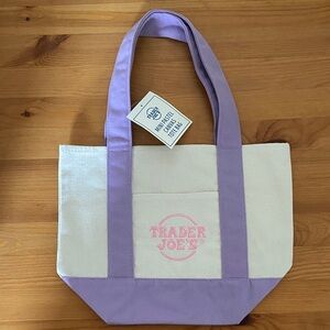 Trader Joe’s Mini Pastel Canvas Tote Bag